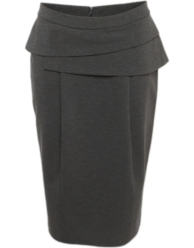 Jersey Layered Pencil Skirt
