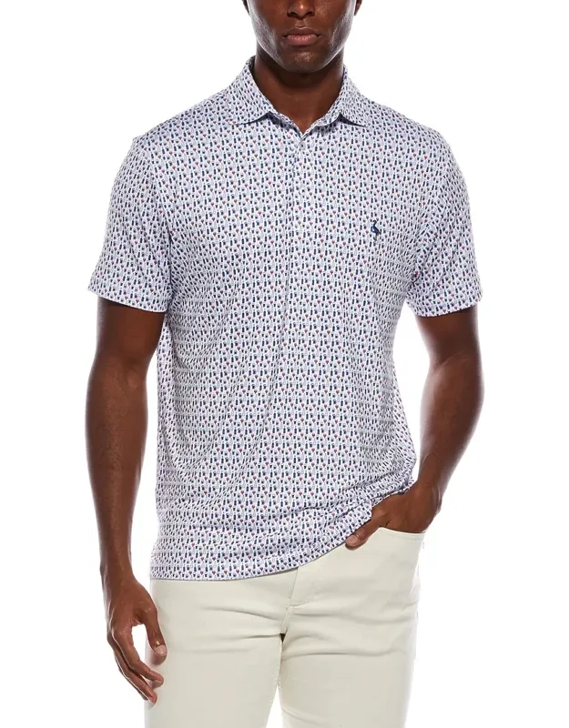 Printed Performance Polo Shirt