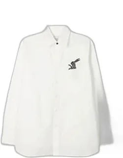 Rabbit Pocket Cotton Shirt
