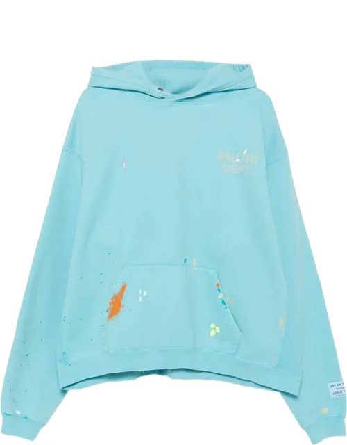 Paint-splatter Logo-print Hoodie