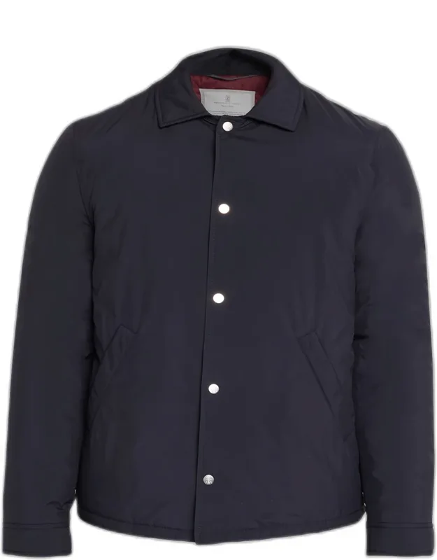 Modern Fit Snap-front Shirt Jacket
