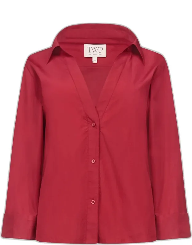 Relaxed Deep V Shirt