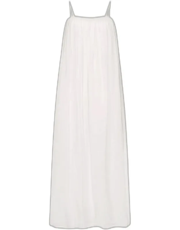 Shirred Column Maxi Dress