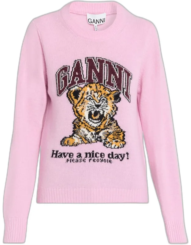 Graphic Wool-blend Sweater
