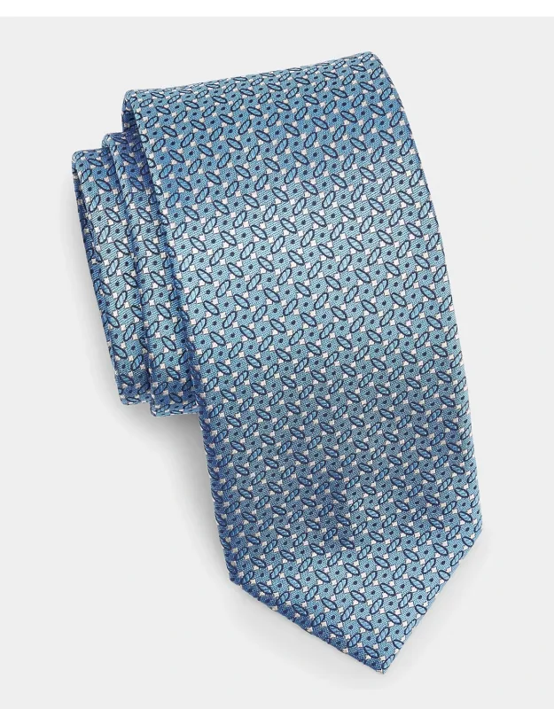 Micro-geometric Silk Tie