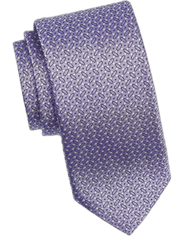 Micro-geometric Silk Tie