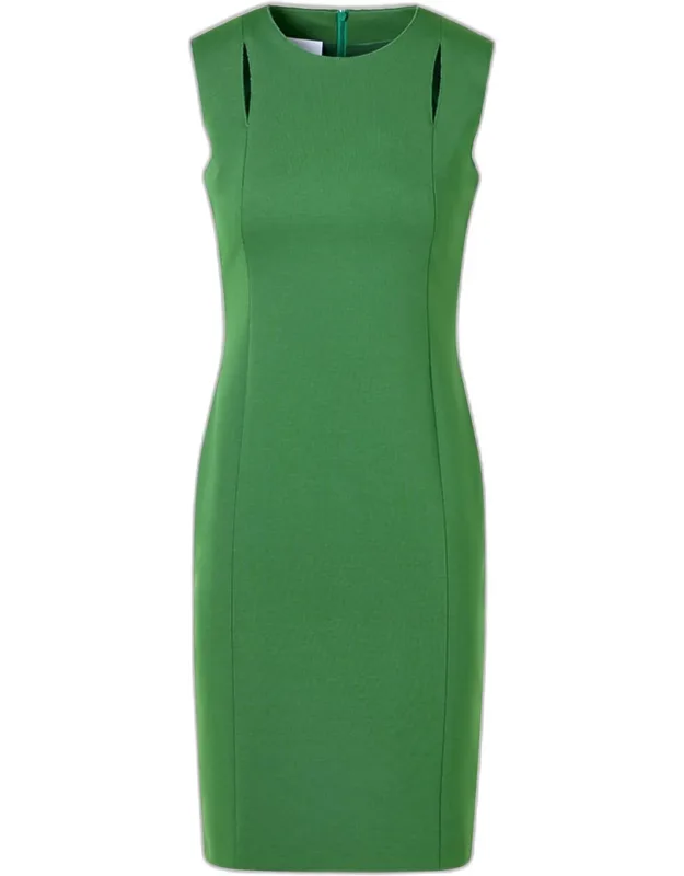 Sleeveless Chest-cutout Pencil Dress