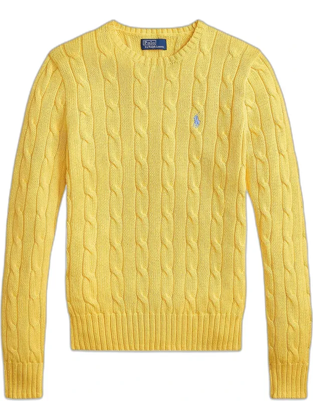 Cable-knit Crewneck Sweater