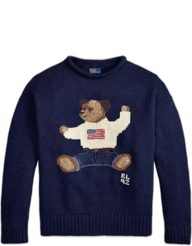 Bear Roll-neck Sweater
