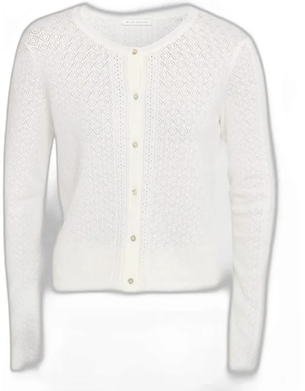 The Steele Pointelle-knit Cardigans