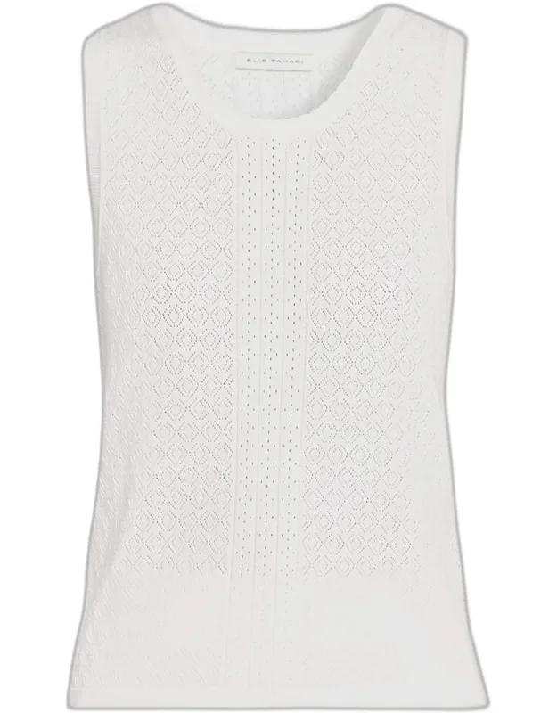 The Pointelle-knit Sweater Tank