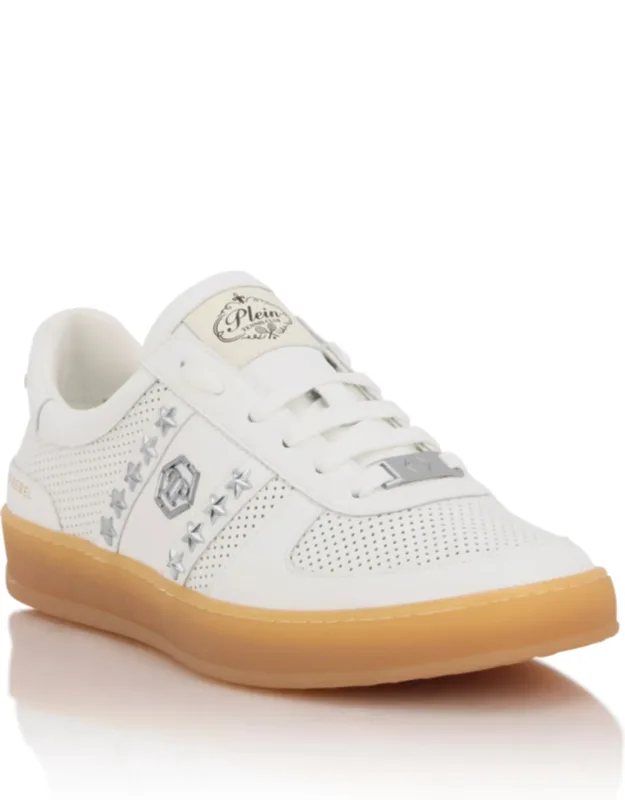 Perforated Leather Sneakers