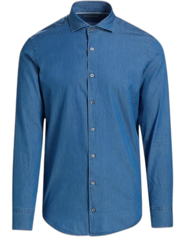 Cotton Chambray Sport Shirt