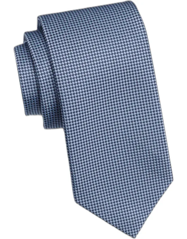 Micro-check Silk Tie