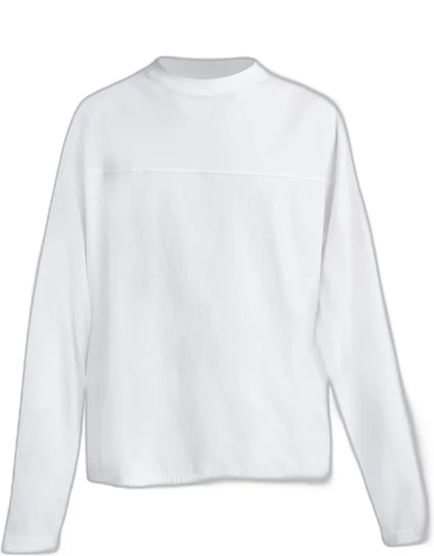 Embroidered Logo Long-sleeve Crewneck T-shirt