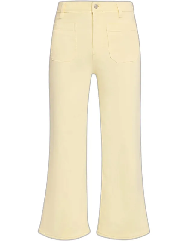 Anchor Pants With Flared Hem And Wide Legs
