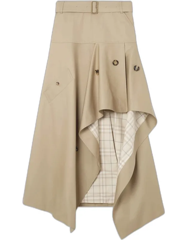Asymmetric Cotton Skirt