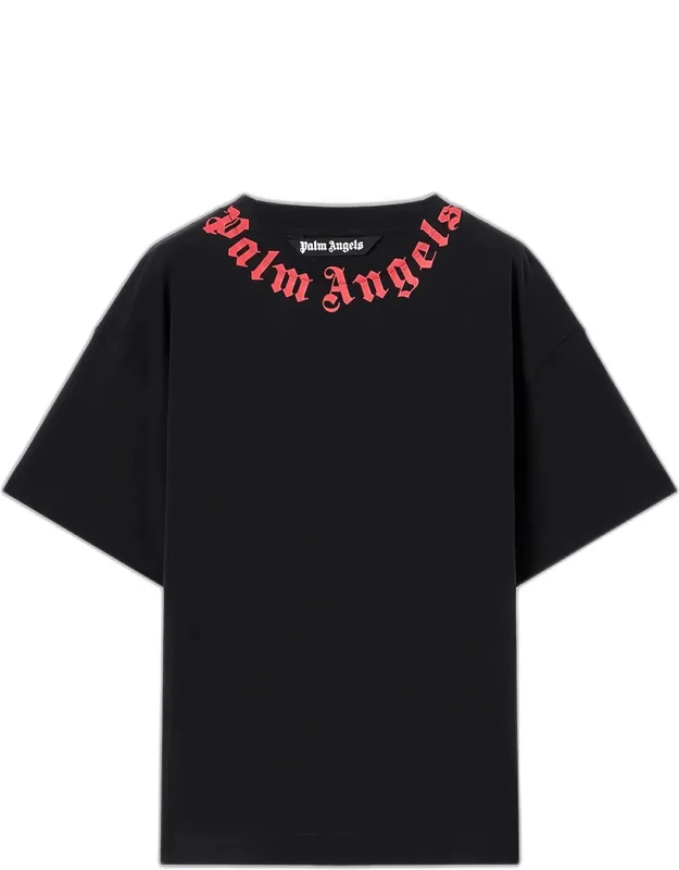 Neck-logo Crewneck T-shirt