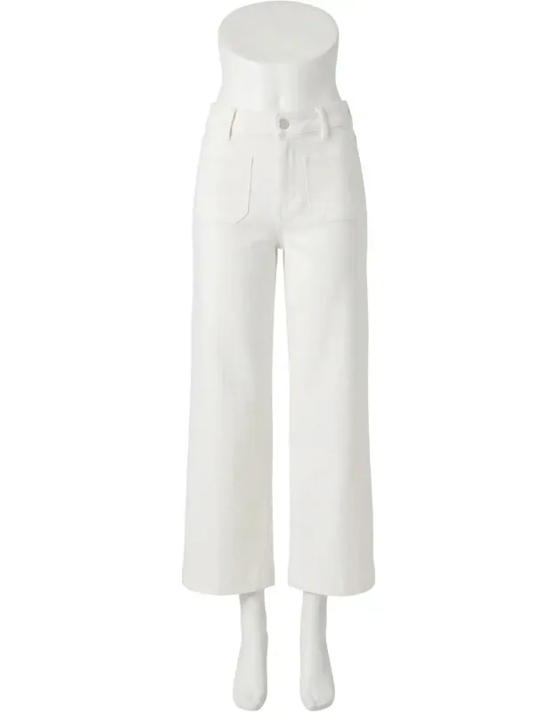 Cropped Wide Leg Jeans