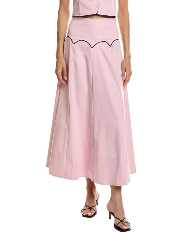 Solid Maxi Skirt