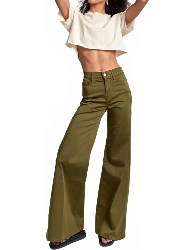 Palazzo Pants In Sateen Surplus