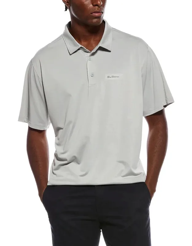 Sports Fit Polo Shirt - Spread Collar, High-low Hem