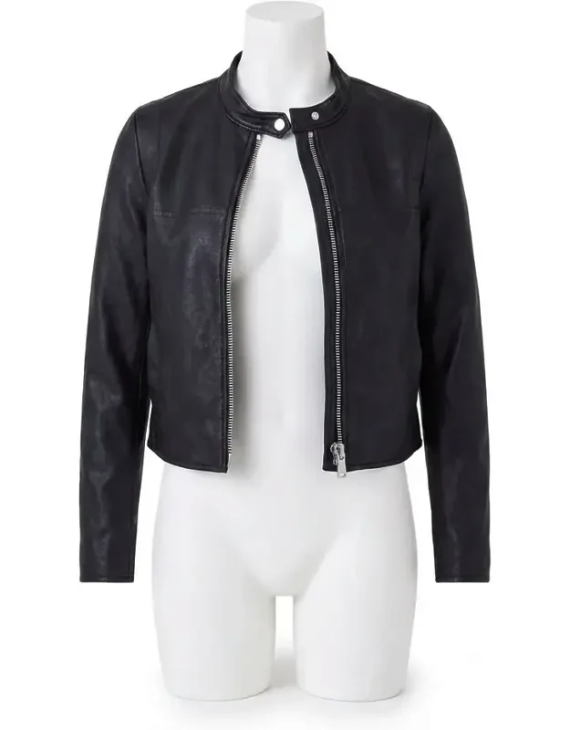 Leather-like Moto Jacket