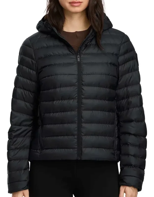 Aethera Tonal Label Down Hoodie