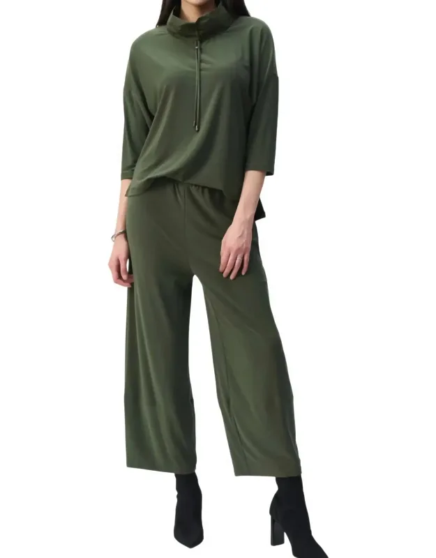 Cropped Knit Jumpsuit