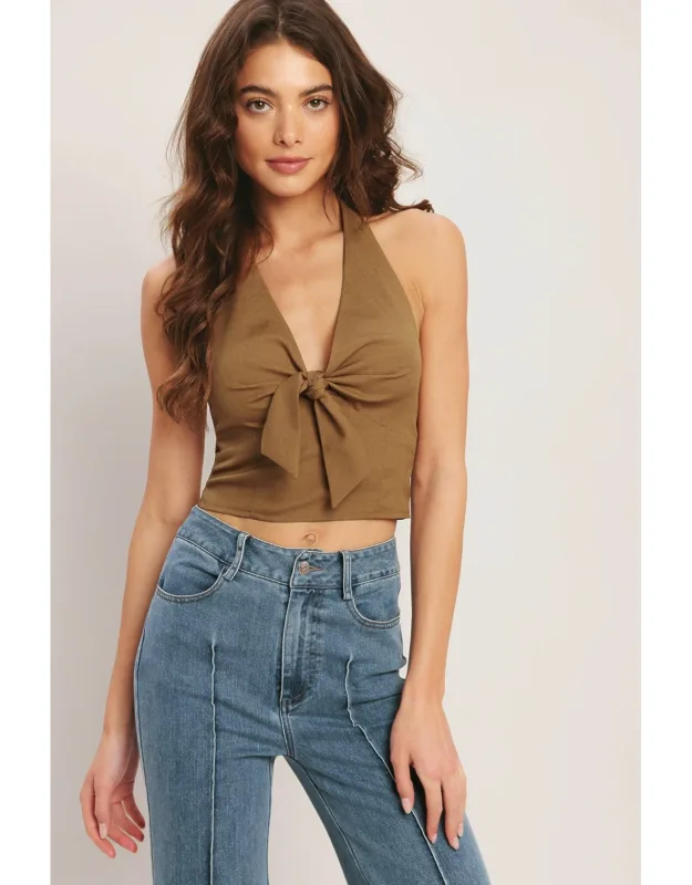 Flow Woven Halter Top