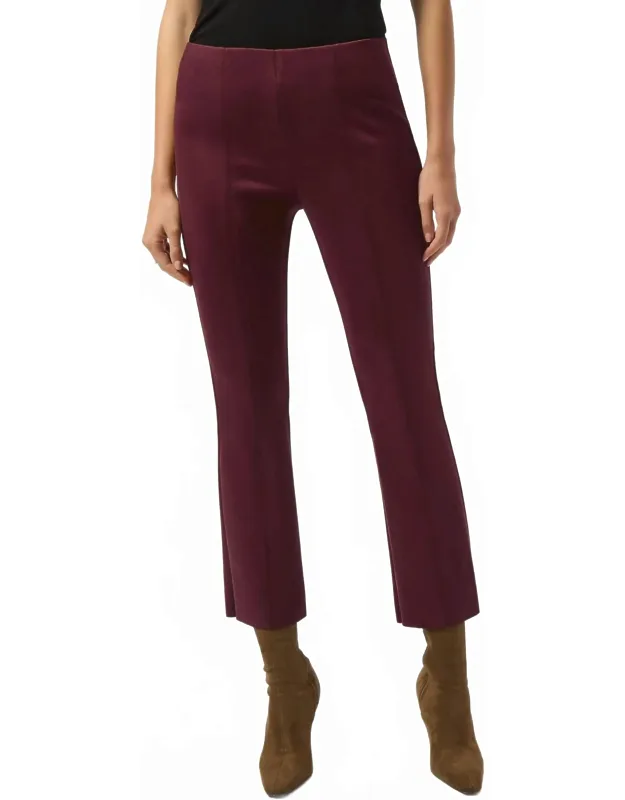 Scuba Suede Flared Pants