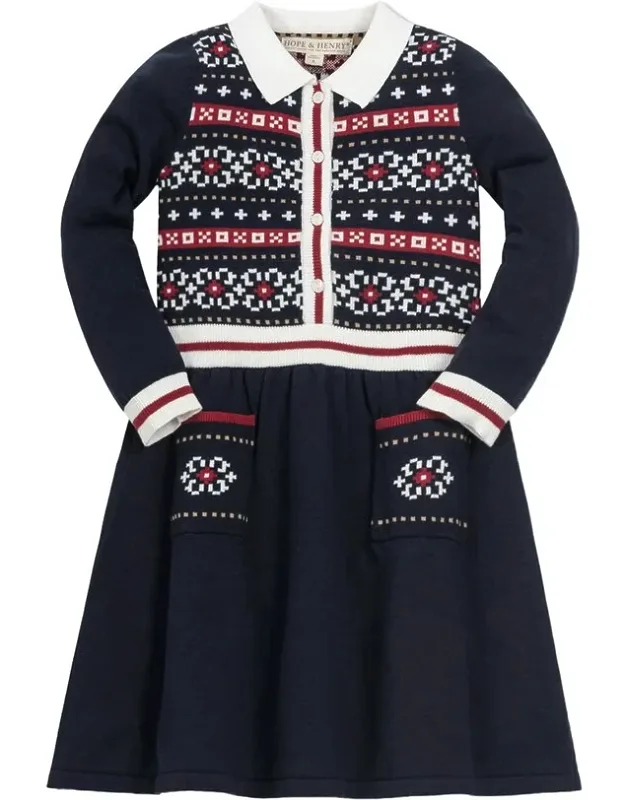 Collar Sweaterdress