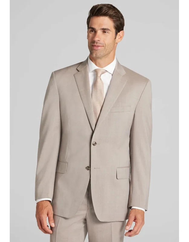 Reserve Collection Traditional Fit Plaid Italian Wool Suit Jacket