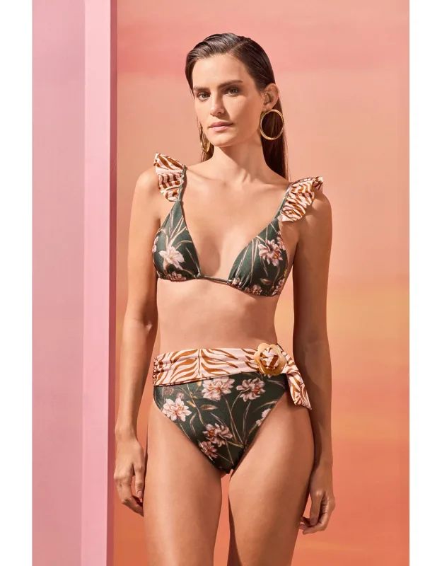 Botanic Retro High Waist Bikini Bottom