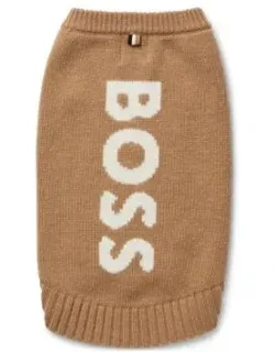 Wool And Cashmere Dog Sweater With Logo