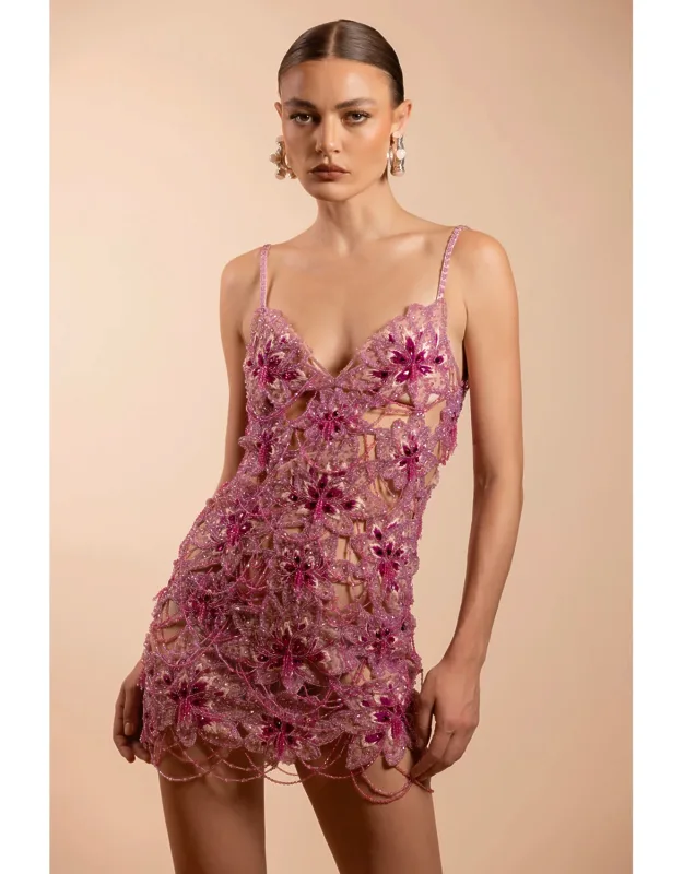 Amelia Embroidery Mini Dress