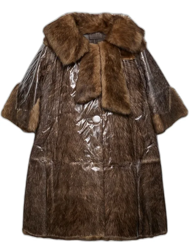 Lamb Shearling Single-breasted Coat