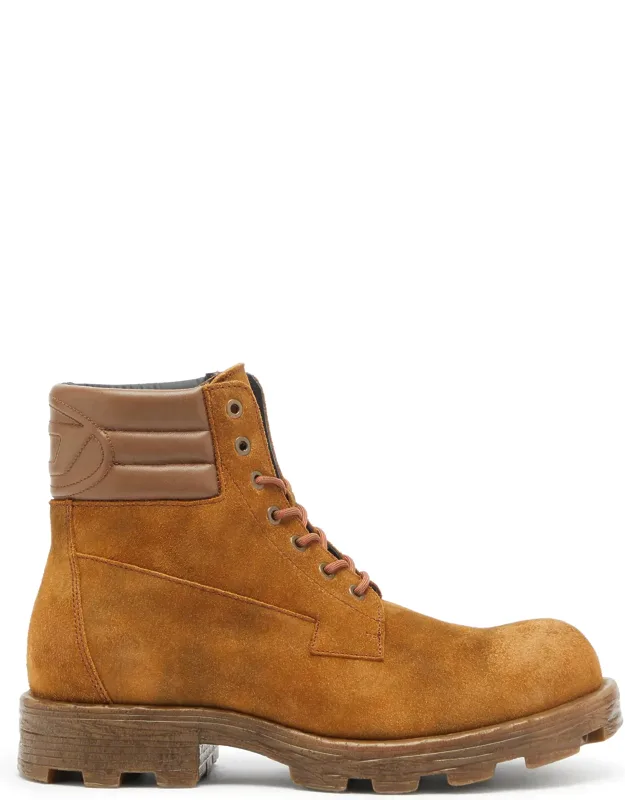 Combat Boots In Suede And Leather