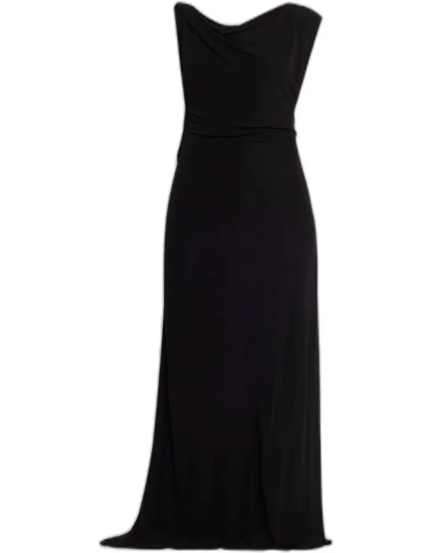 Tortoiseshell Chain Jersey Maxi Dress