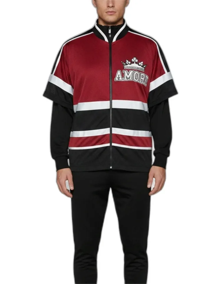 Amore Jersey Zip-up Jacket