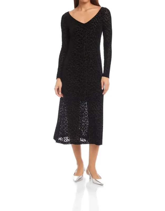 Velvet Burnout Dress