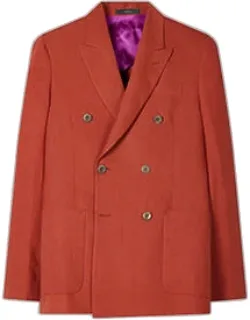 Double-breasted Linen Blazer