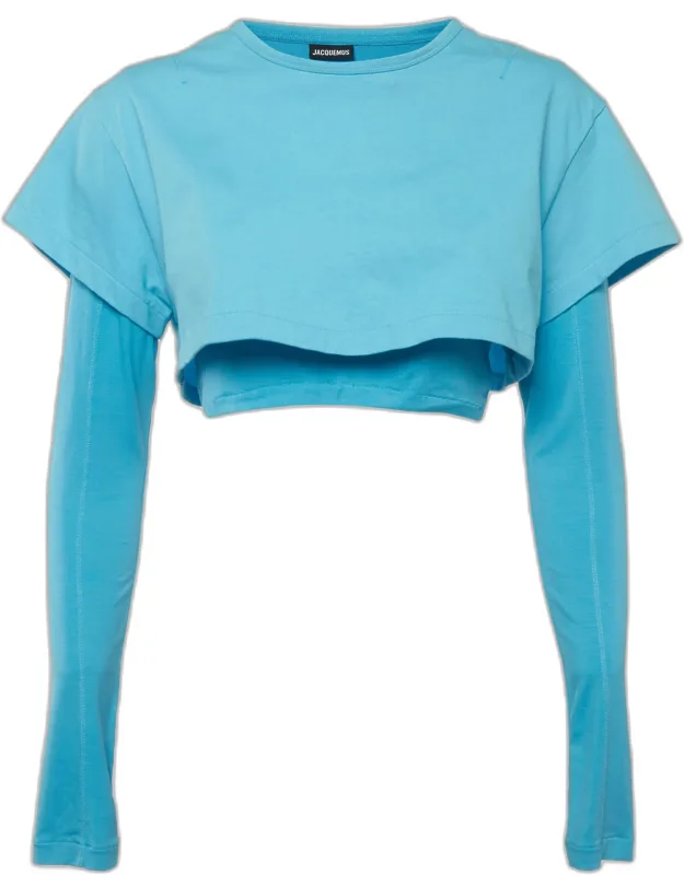 Jersey Double Layered Cropped T-shirt