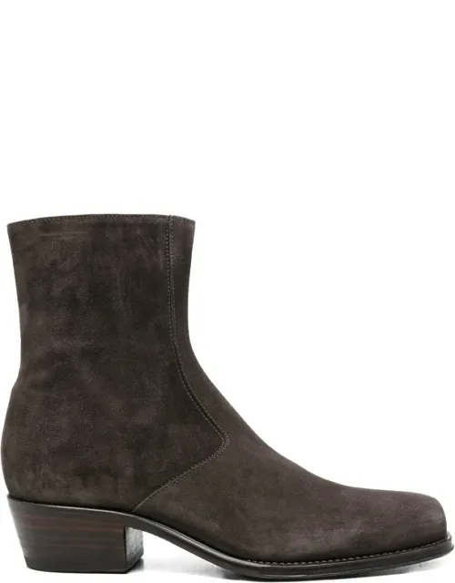 Square-toe Ankle Boots