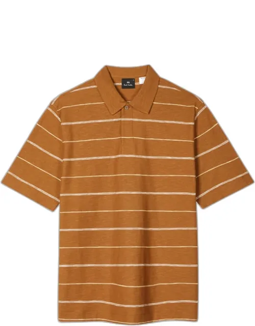 Stripe Cotton Polo Shirt