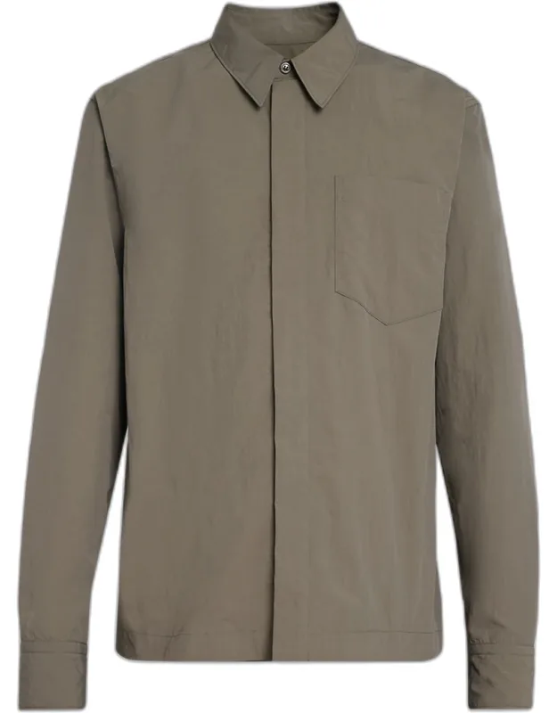 Corran Nylon Concealed-placket Shirt