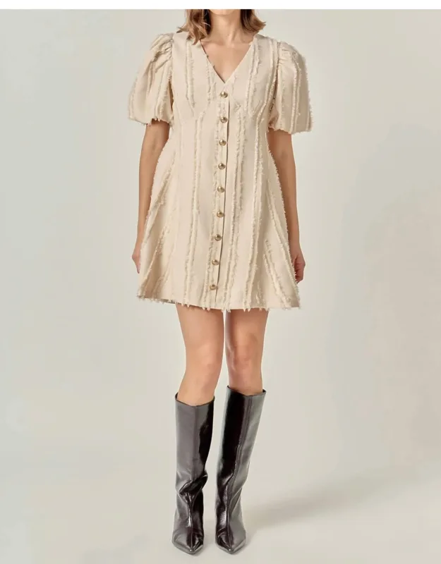 Button-up Mini Dress