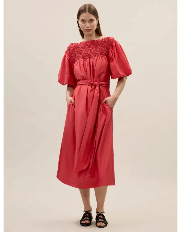 Merrick Silk Cotton Midi Dress