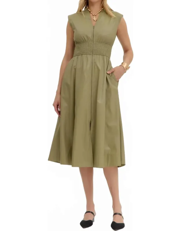 Urban Edge Vegan Leather Zip Dress