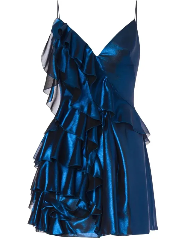 Ruffled Polyester Dress